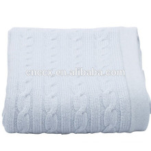 15BLT1012 cable knit cashmere blankets for babies